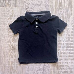 Old Navy black school uniform short sleeve polo shirt size 4T